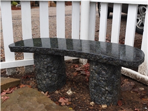 Butterfly Blue Granite Landscaping Bench, China Blue Granite