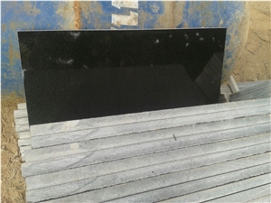 Absolute Black granite Tiles & slabs, Nero Absoluto granite polished floor covering tiles