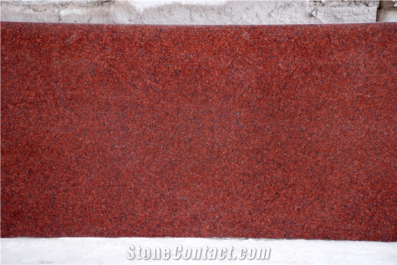 Jhansi Red Polished Granited Slabs, Red Granite India Tiles & Slabs