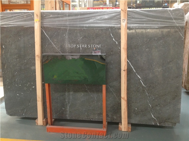 Grey and White Vein Marble Slabs, Pakistan Grey Marble