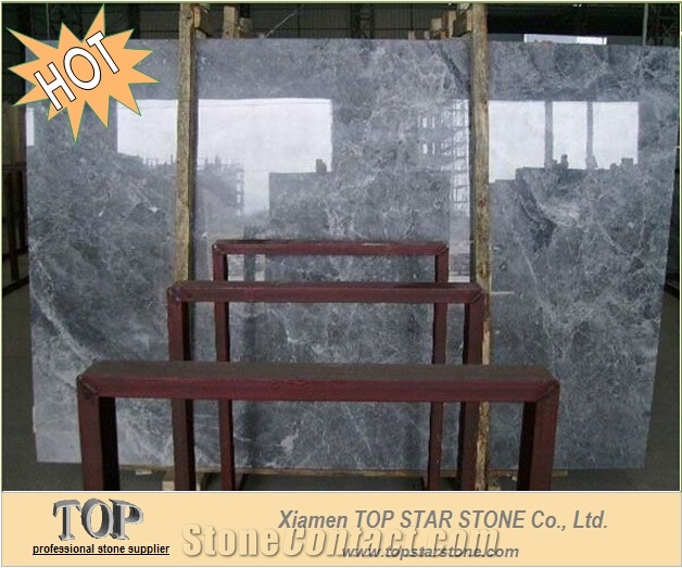 Silver Mink Marble Slabs(Silver Gray Marble), China Grey Marble