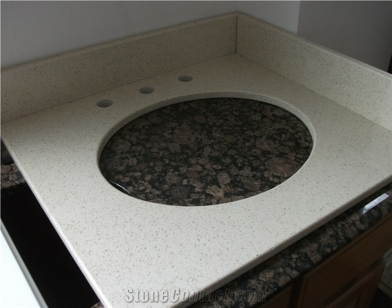 Quartz-Stone Countertop, Quartz Stone Bathroom Counter Top, Quartz Stone Vanity Tops