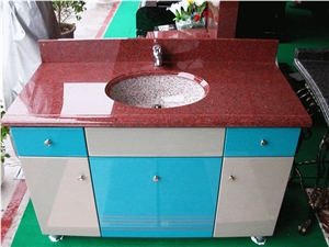 Red Granite Vanity Top,Red Granite Bathroom Countertop