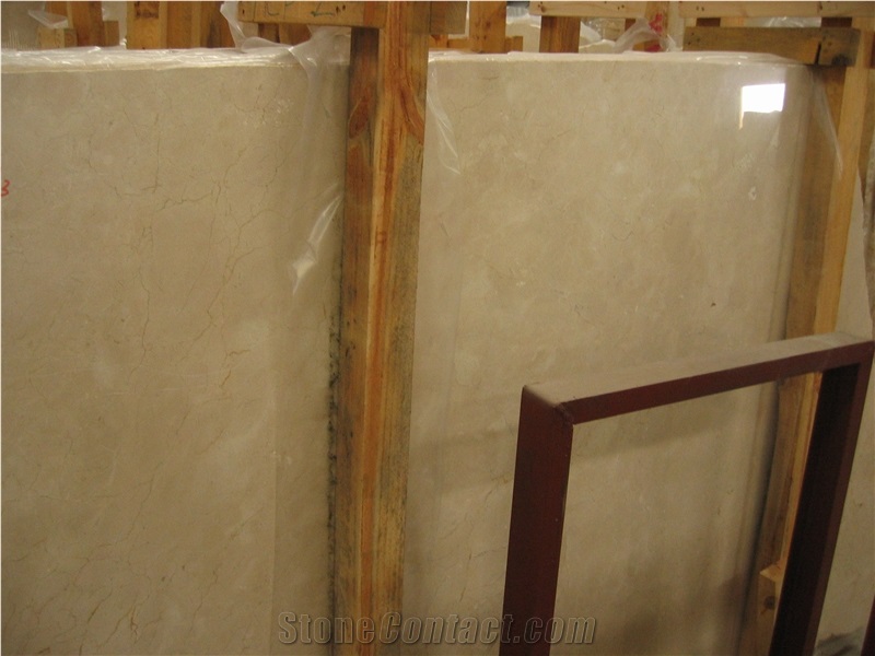 Spain Popular Crema Marfil Beige Polished and Honed Marble Stone Slabs &Tiles ,Light Beige & Cream best selling Marble Produced for cut-to-size or project stone