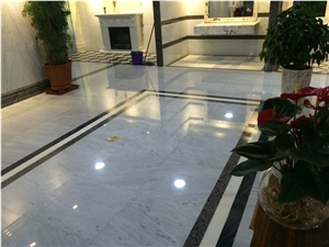 China fine veins jade white marble floor tile