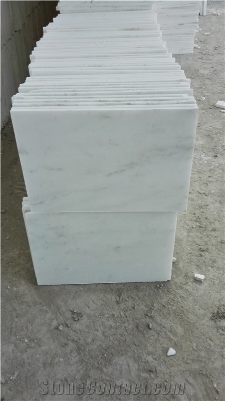 Natural Jade White Grey Veins Marble Slabs & Tiles, China White Marble