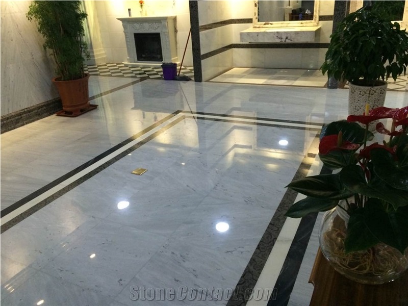 Sichuan fine veins jade white marble floor tile