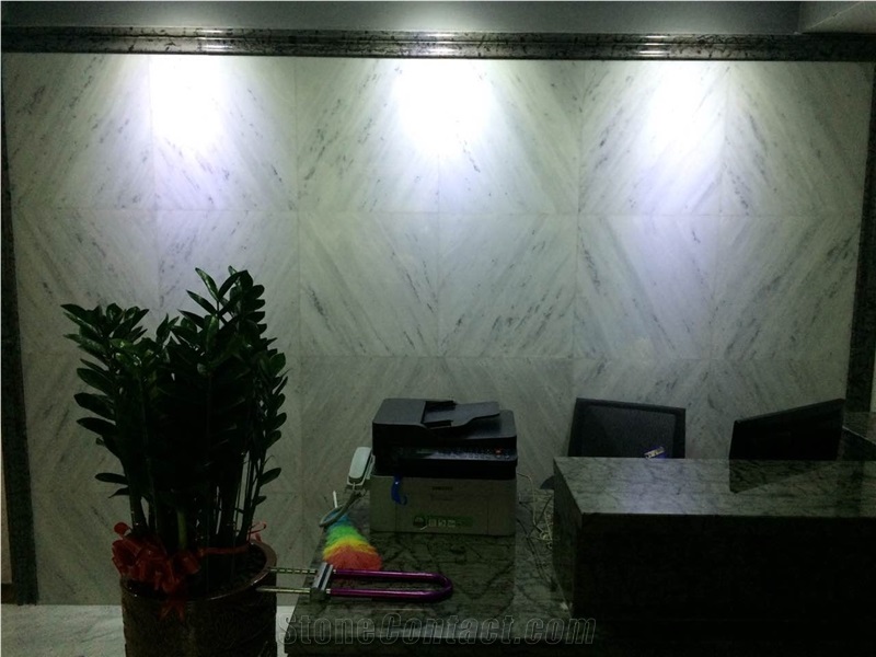 Sichuan Fine Veins Jade White Marble Tiles, China White Marble