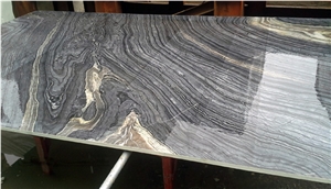 Black Wood Vein Marble Balustrade & Railings,Black Wooden Grain Interior Stone