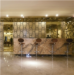 Indian Rain Forest Green Marble Hall Reception Counter/Desk