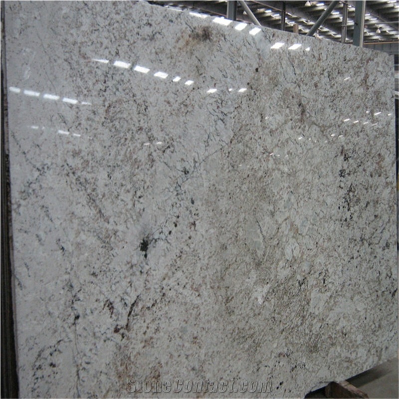 Bianco Romano Granite Slabs, Brazil White Granite