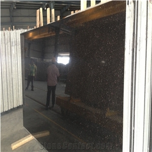 Black Galaxy Granite Slabs & Tiles, India Black Granite