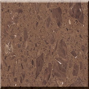Brown Quartz Artificial Stone Tiles