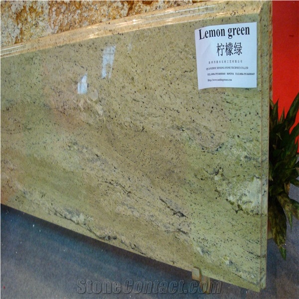 Lemon Grace Granite Tiles & Slabs,India Green Granite