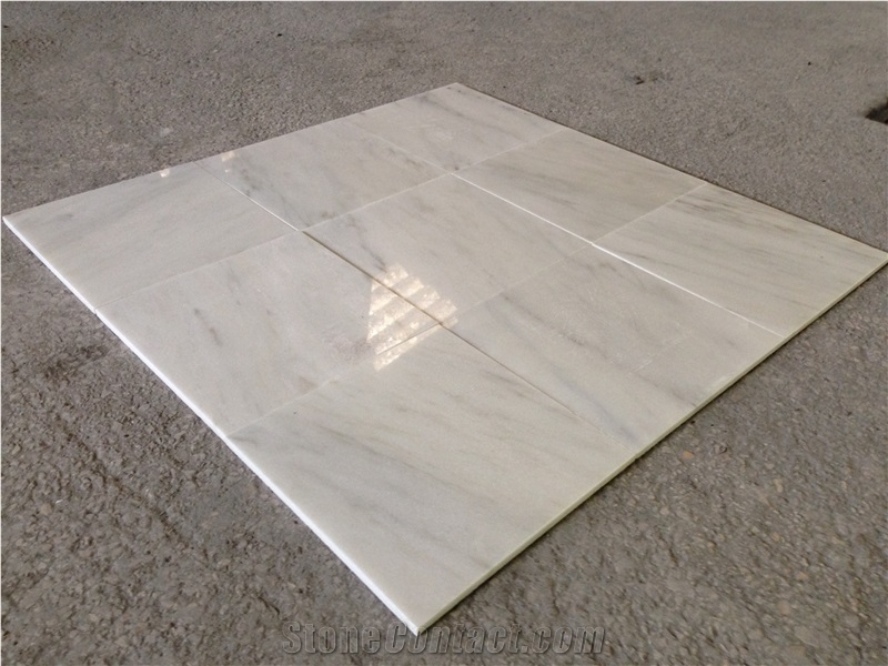 61x30.5x1 cm Tiles Of White Estremoz Marble