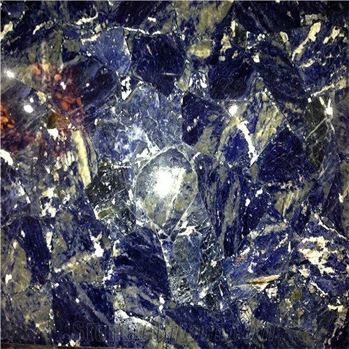 Blue Vein Stone Slab for Home and Hotel Decoration