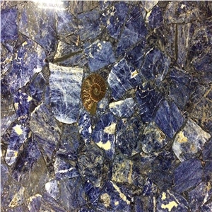 Natural Sodalite Blue Jasper Slab for Home and Hotel Decoration