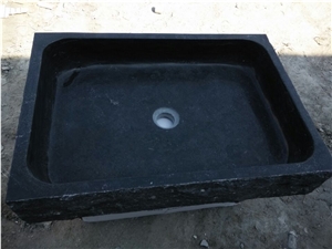 China Black Limestone Wash Basins