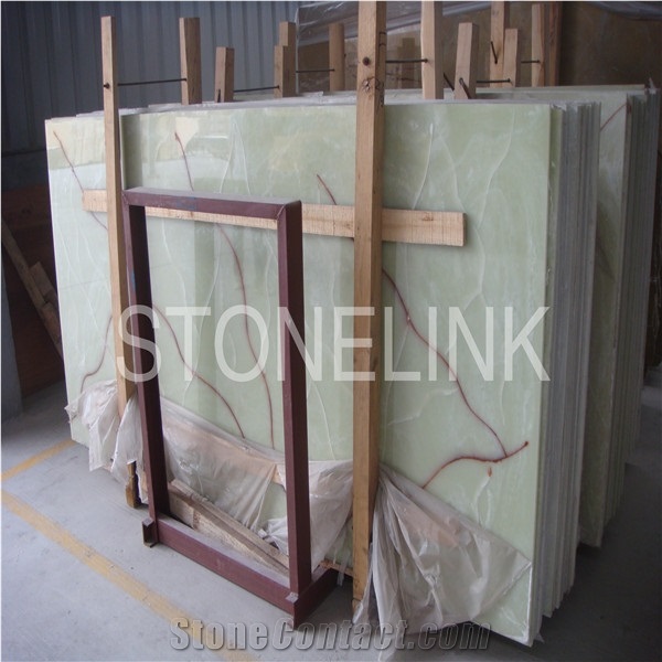 Slar-001,Green Artificial Stone,Green Artificial Onyx Tile,Slab