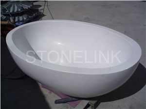 Slba-002, Crystal White Marble Bathtub, White Marble Bath Tubs