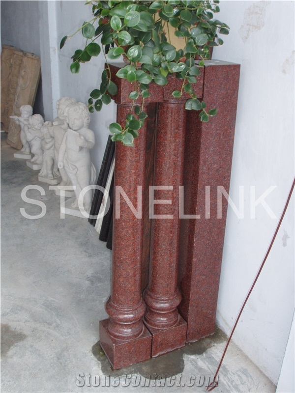 Slbt-003, Red Granite Balustrade, Balustrade & Railing