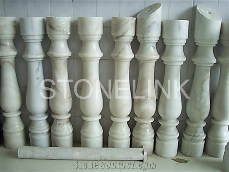 Slbt-017, White Marble Balustrade, Marble Balustrade, Balustrade & Railing