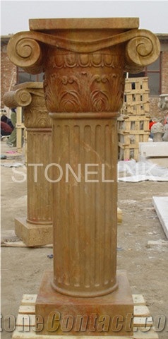 Slcl-023, Yellow Onyx Column, Onyx Column, Roman Column, Onyx Pillar