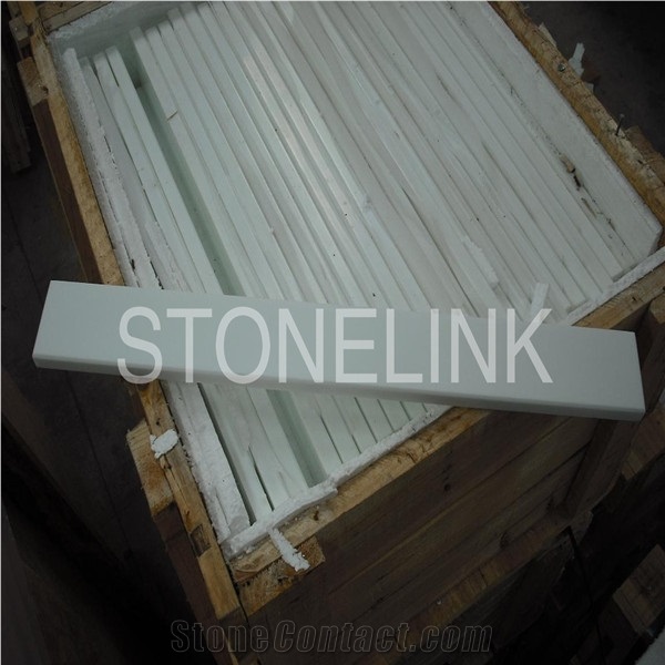 Slcr-001,Crystal White Glass,Crystallized Stone,White Crystallized Glass,White Floor Tile&Panel