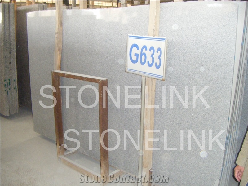 Slga-008 G633,White Granite,Slab,Tile,Flooring,Wall Cladding,Skirting