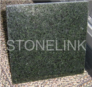 Slga-087,Green Galaxy Granite,Slab,Tile,Flooring,Wall Cladding,Skirting