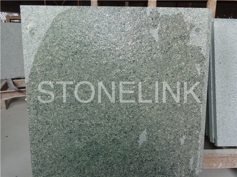 Slga-115,Tianshan Green,Green Granite,Slab,Tile,Flooring,Wall Cladding,Skirting