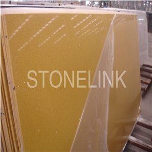 Slqu-008,Yellow Quartz Stone Slabs & Tiles,Artificial Quartz,Engineered Quartz