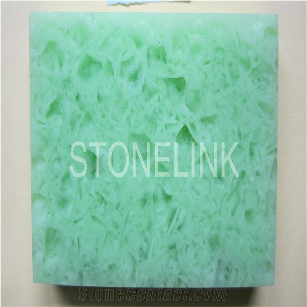 Slqu-012,Green Quartz Stone Floor /Wall Tiles & Slabs,Artificial Quartz,Engineered Quartz