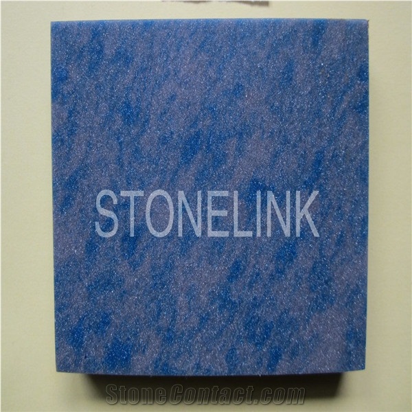 Slqu-021,Artificial Quartz Stone Slabs & Tiles,Engineered Quartz,Bahia Blue Quartz Stone Tile,Slab