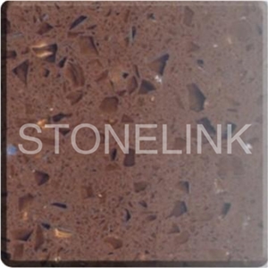 Slqu-024,Cafe Dia Solide Surface Artificial Quartz,Quartz Stone Flooring Tile,Slab