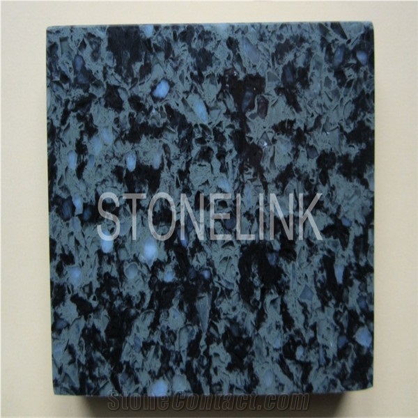 Slqu-038,Forest Green Engineered Quartz Stone Slabs & Tiles,Artificial Quartz Stone Floor Tile