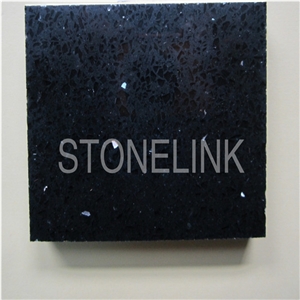 Slqu-061,Black Diamond Quartz Stone,Artificial Quartz Stone Floor Tile