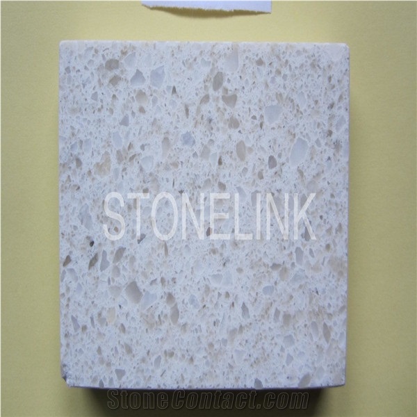 Slqu-064 Pearl White Artificial Quartz Stone,Engineered Stone Tile,Slab