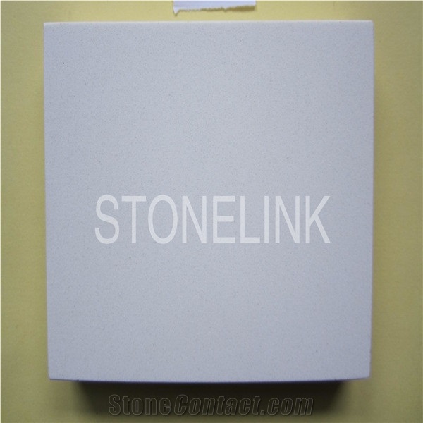 Slqu-068,Pure White Artificial Quartz Stone,Engineered Stone Floor Tile,Wall Tile