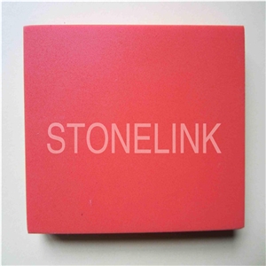 Slqu-069,Pure Red Engineered Stone,Artificial Quartz Stone Floor Tile,Wall Tile
