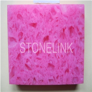 Slqu-071,Rose Pink Quartz Stone,Solid Surface,Artificial Quartz Slab