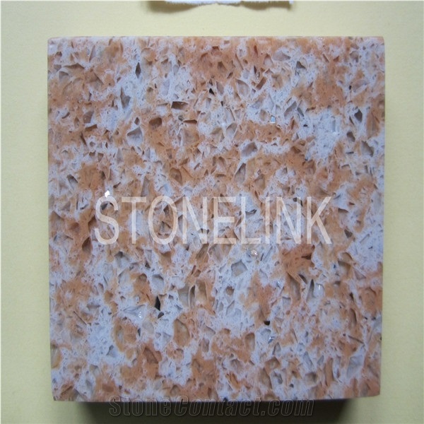 Slqu-077,Plateau Red Artificial Quartz Stone,Engineered Quartz Tile,Slab