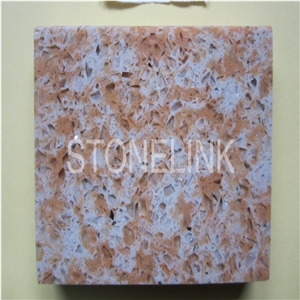 Slqu-077,Plateau Red Artificial Quartz Stone,Engineered Quartz Tile,Slab