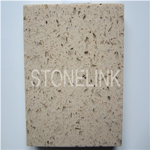 Slqu-085 Sand Beige Artificial Quartz Stone,Engineered Stone Floor Tile,Slab