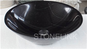 Slsi-109, Absolute Black Granite Basin, Absolute Balck Wash Bowl