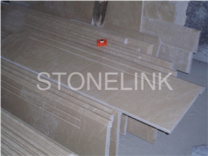 Slst-001, Beige Marble Steps, Sunny Yellow Marble, Interior Steps