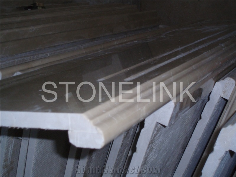 Slst-001, Beige Marble Steps, Sunny Yellow Marble, Interior Steps