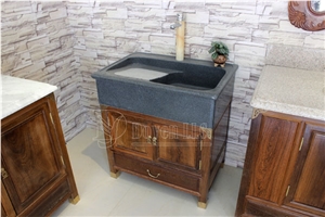 G654 Granite Laundry Sink & Laundry Tray with Solid Wood Cabinet