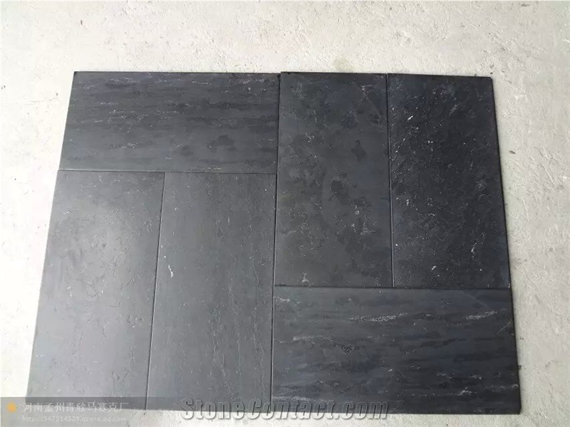 China Black Limestone Coral Stone Shell Stones Honed Polished Slabs Tiles Cheap Price