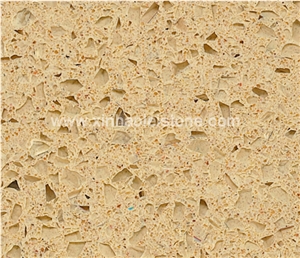A601 Crystal Dark Beige Quartz Stone Slabs & Tiles for Counter Tops, Walling, Flooring